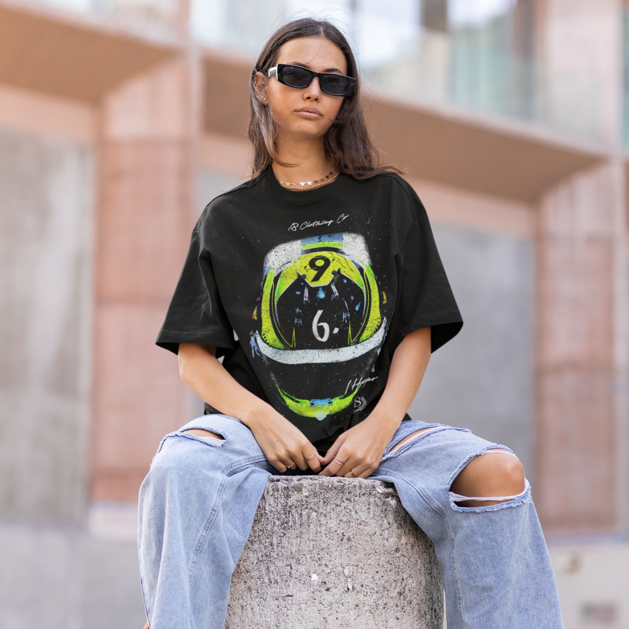 Hadjar Helmet Tee Black