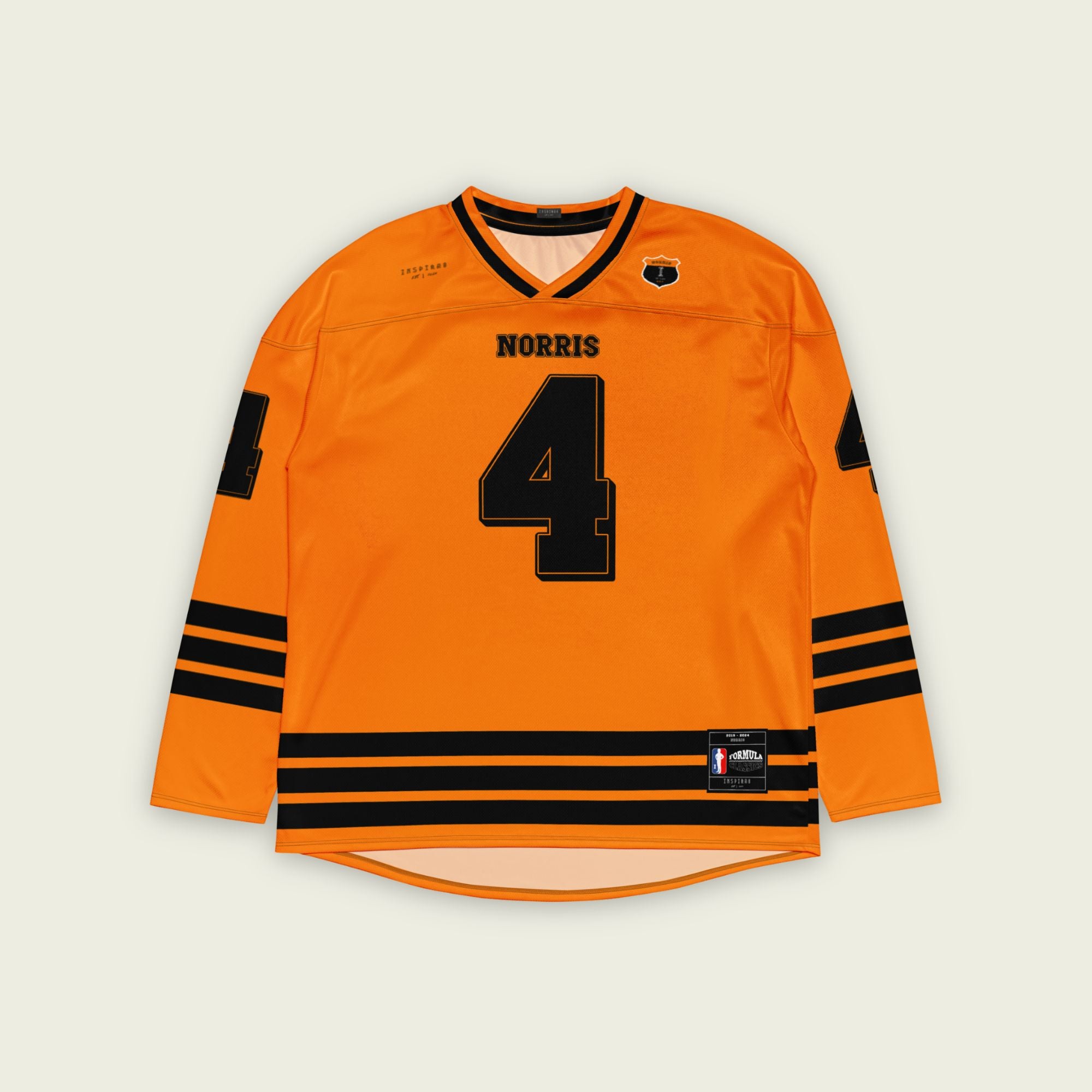 a Papaya Orange Hockey Jersey with the text