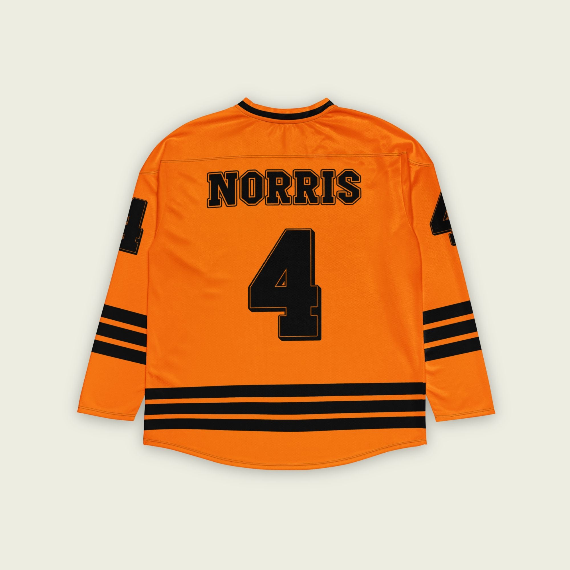 a Papaya Orange Hockey Jersey with the text