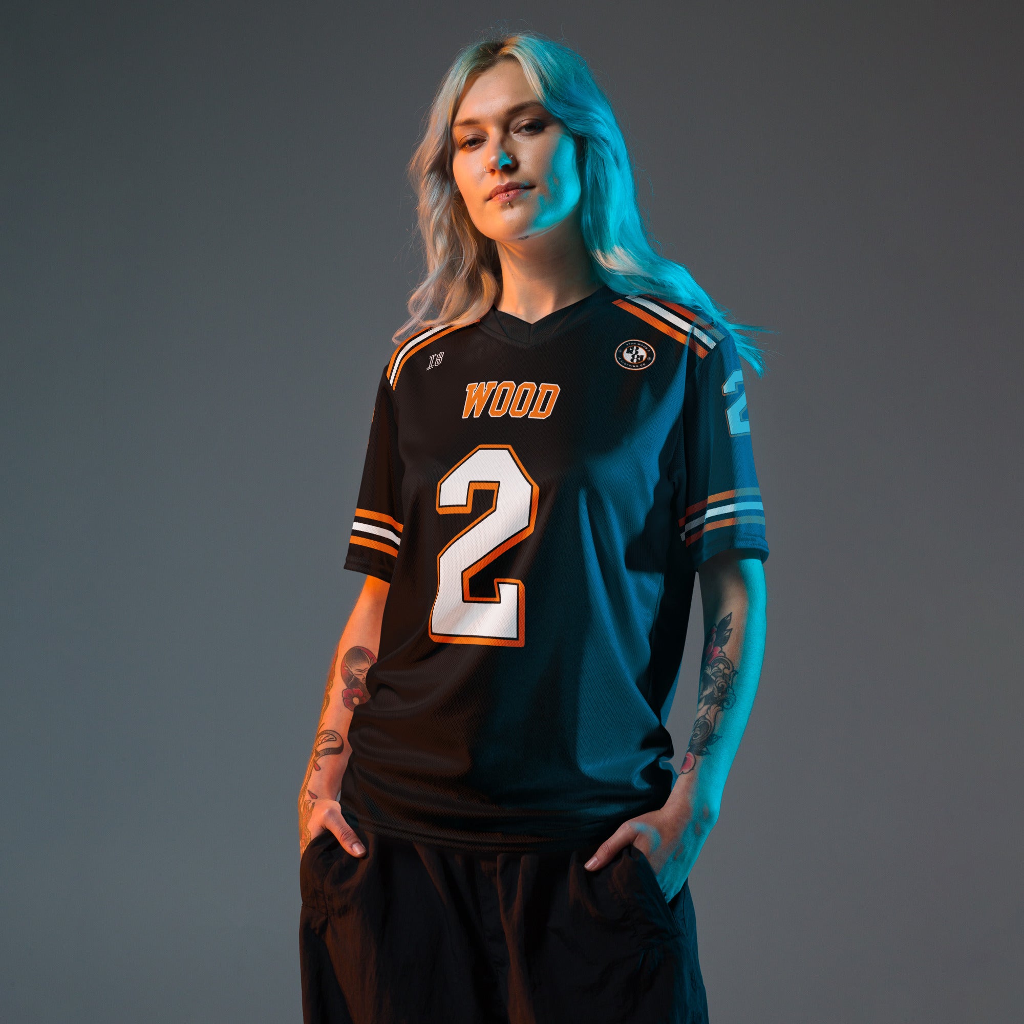 ryan wood supercars jersey with 'WOOD' and number '2' in orange