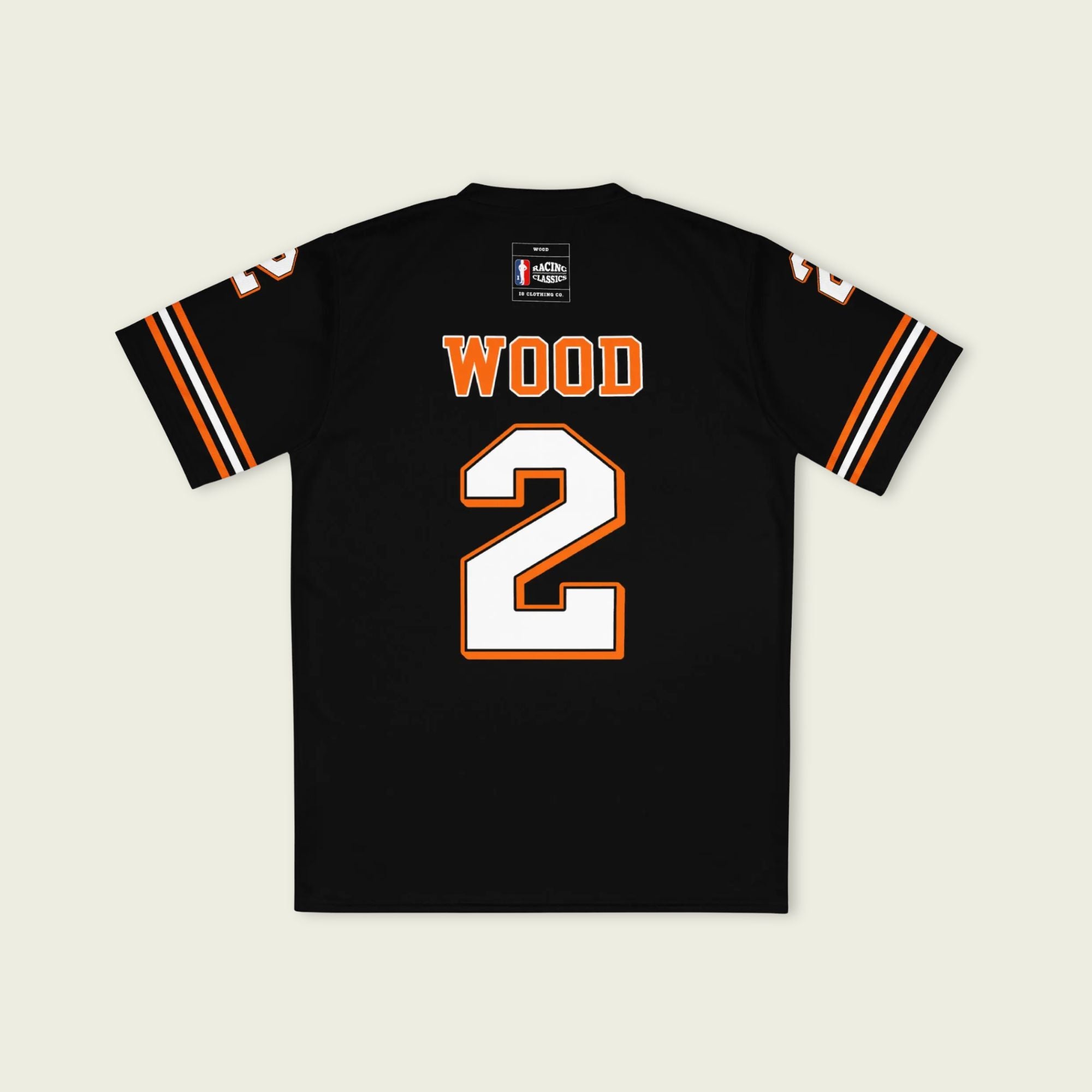 ryan wood supercars jersey with 'WOOD' and number '2' in orange